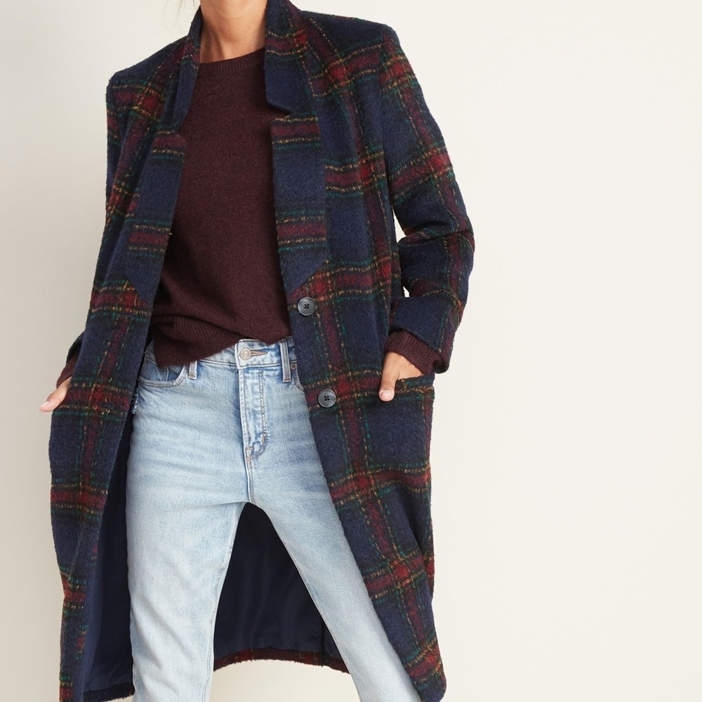 Old Navy plaid coat
